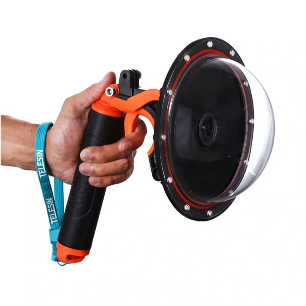 Telesin Dome Port with Orange Handle
